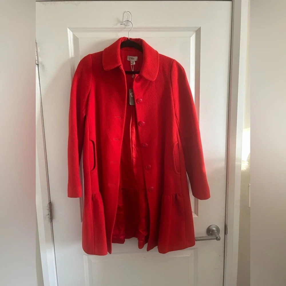 Hoss Intropia Red Coat Size 38